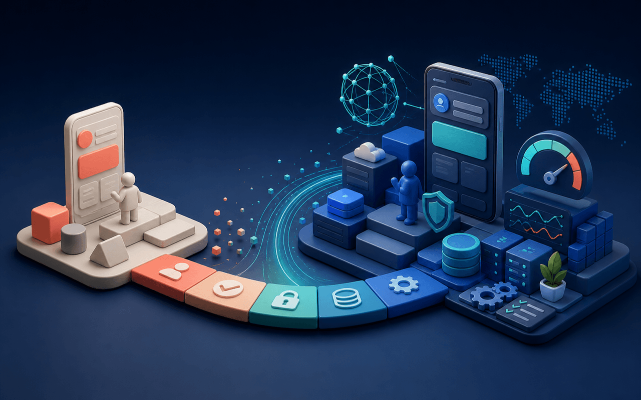 A lightweight product prototype becoming a secure and operational production MVP